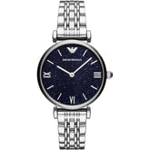 Ladies Dark Blue Stainless Steel Emporio Armani Watch AR11091