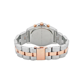 Ladies / Womens Blade Two-Tone Rose Gold Stainless Steel Marc Jacobs Designer Watch MBM3178