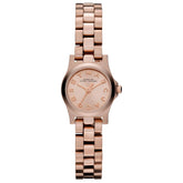 Ladies / Womens Dinky Rose Gold-Tone Stainless Steel Marc Jacobs Designer Watch MBM3200