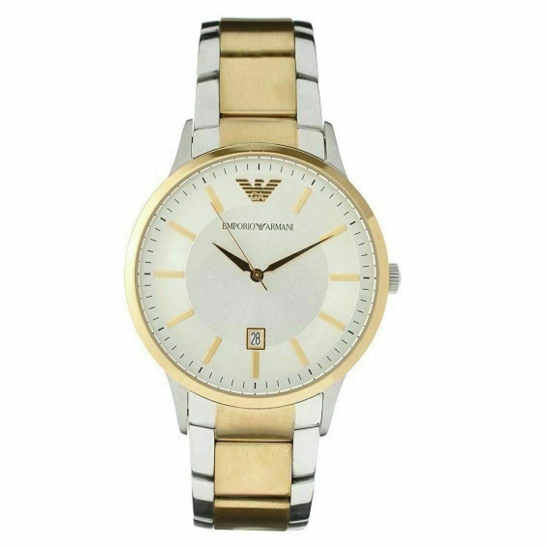 Mens / Gents Two Tone Stainless Steel Emporio Armani Designer Watch AR2449