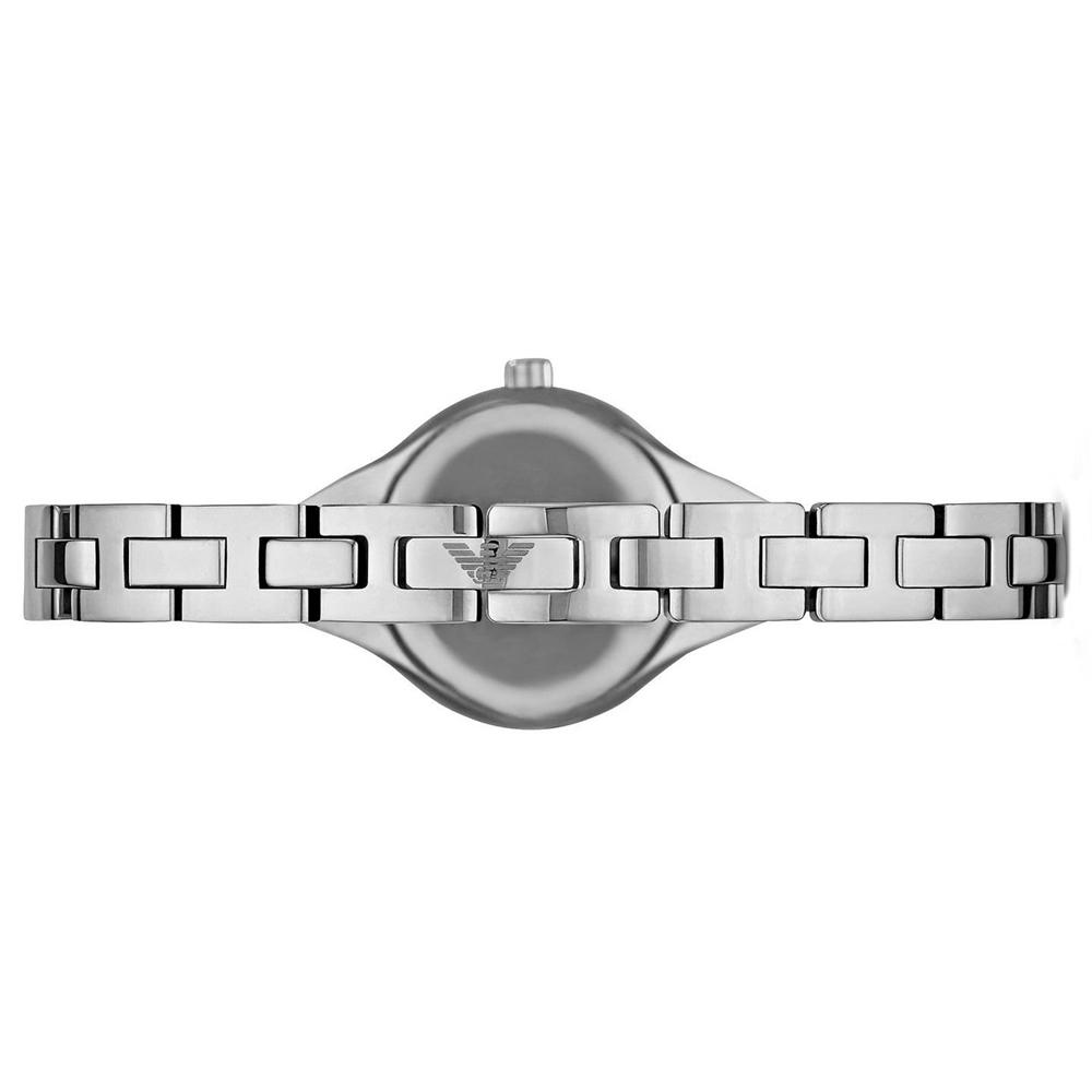 Ladies / Womens Silver Stainless Steel Bracelet Emporio Armani Designer Watch AR7361