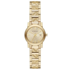 Burberry Ladies Watch The City Engraved Check Gold BU9234 RealWatch™