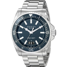 Gucci Dive Men's Silver Watch YA136203