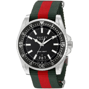 Gucci Dive Men's Black Watch YA136206