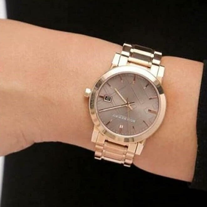 Burberry Ladies The City Rose Gold PVD Watch BU9005