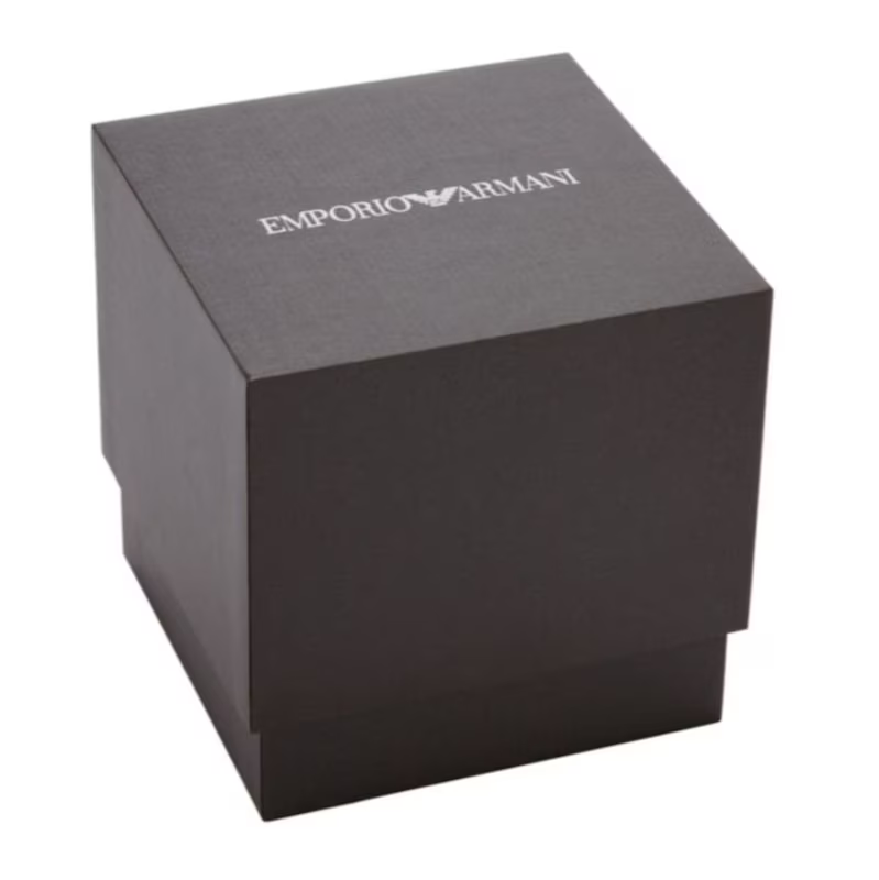 Ladies / Womens Black Stainless Steel Emporio Armani Designer Watch AR11245
