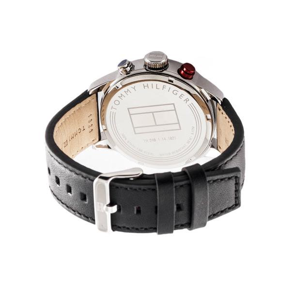 Mens / Gents Cool Sport White Dial Black Leather Tommy Hilfiger Designer Watch 1791138