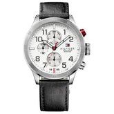 Mens / Gents Cool Sport White Dial Black Leather Tommy Hilfiger Designer Watch 1791138