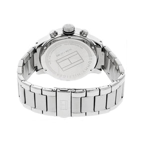 Mens / Gents Cool Sport Silver Stainless Steel Chronograph Tommy Hilfiger Designer Watch 1791141