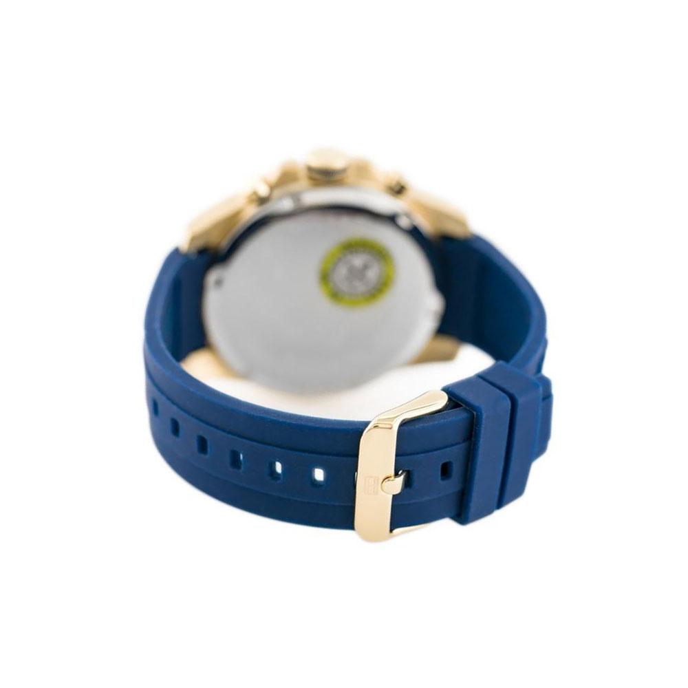 Mens / Gents Decker Blue Rubber Strap Chronograph Tommy Hilfiger Designer Watch 1791353