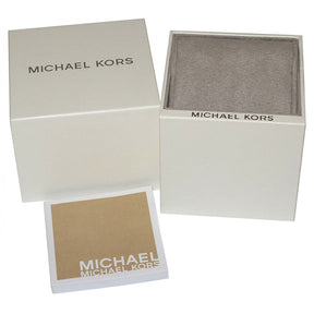 Michael Kors Ladies Layton Silver Pave Dial Watch MK5958
