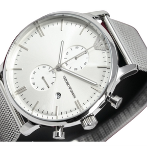 Emporio Armani Men's Chronograph Steel Watch AR0390