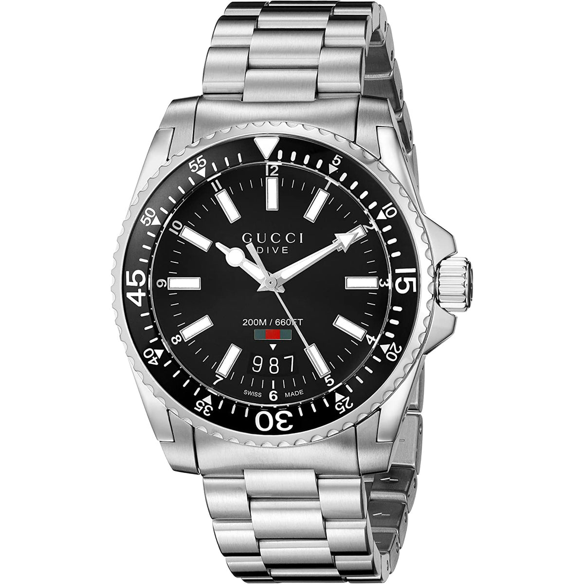 Gucci Dive Men's Black Watch YA136301