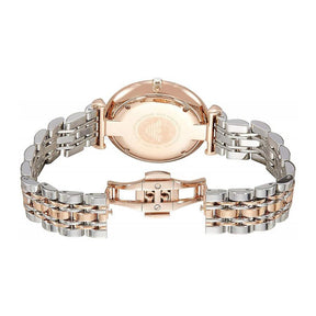 Ladies / Womens Rose Gold & Stainless Steel Emporio Armani Designer Watch AR1677