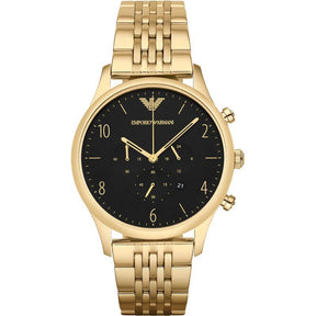 Mens Gold Chronograph Stainless Steel Emporio Armani Watch AR1893
