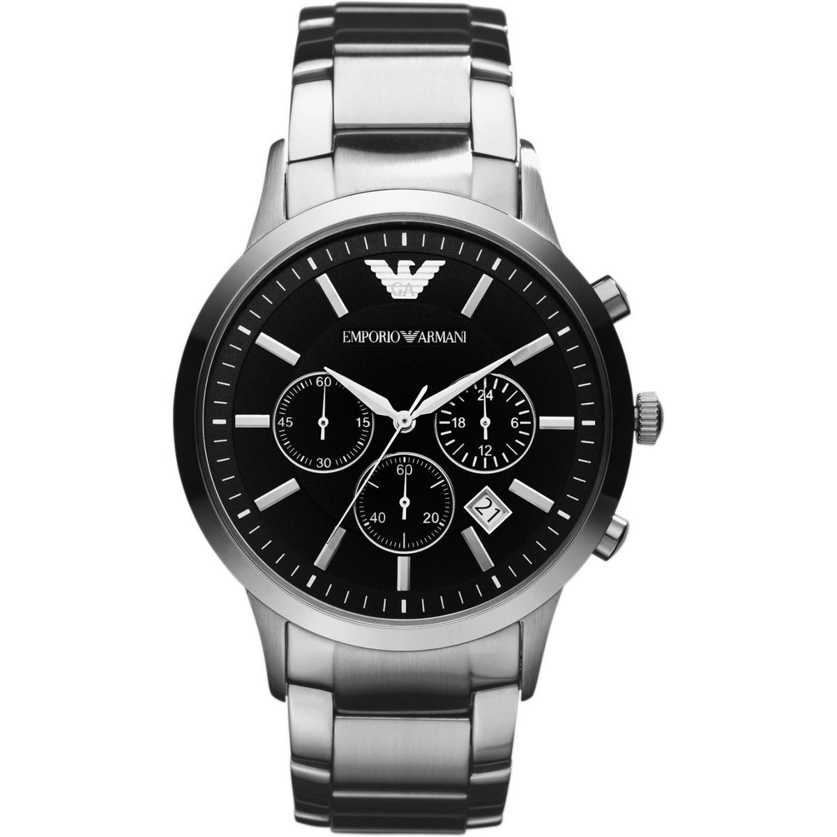 Mens Classic Stainless Steel Chronograph Emporio Armani Watch AR2434