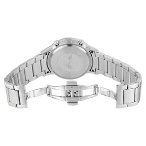 Mens Silver Black Stainless Steel Chronograph Emporio Armani Watch AR2460