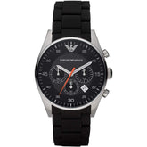 Mens Classic Black Chronograph Emporio Armani Watch AR5858