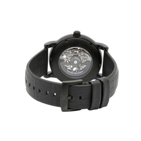 Mens / Gents Black Leather Strap Emporio Armani Designer Watch AR60008