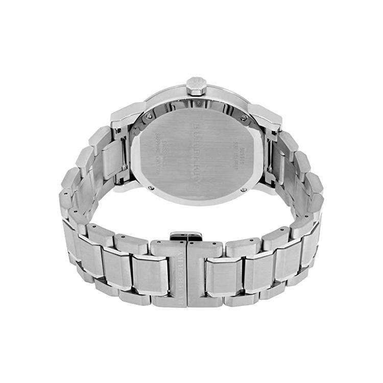 Mens / Gents Silver Stainless Steel Chronograph Burberry Designer Watch BU9901