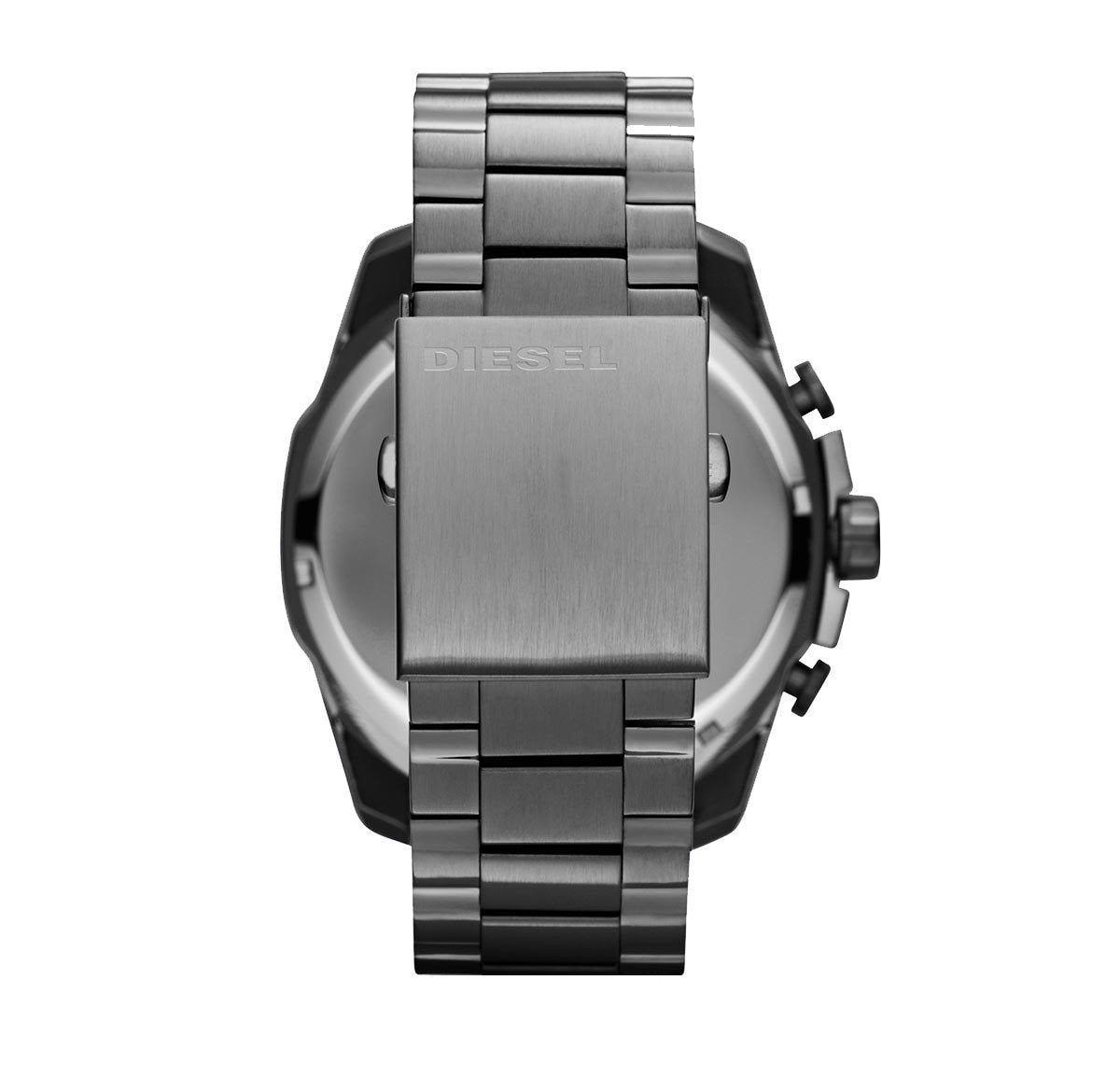 Mens / Gents Mega Chief Black Ion Plated Chronograph Diesel Designer Watch DZ4355