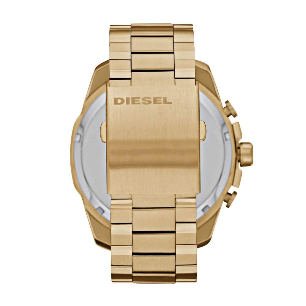 Mens Mega Chief Gold Chronograph Diesel Watch DZ4360