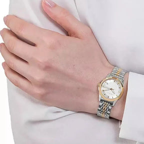 Gucci G-Timeless Ladies Two-Tone Watch YA126511