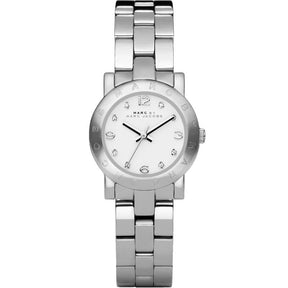 Ladies / Womens Mini AMY Silver Stainless Steel Marc Jacobs Designer Watch MBM3055