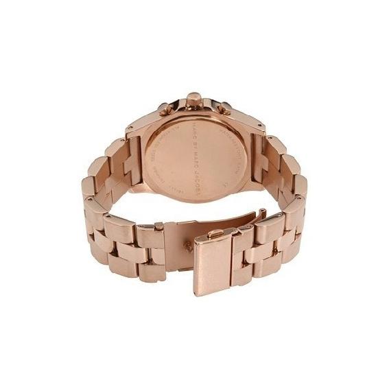 Ladies / Womens Blade Rose Gold Stainless Steel Chronograph Marc Jacobs Designer Watch MBM3082