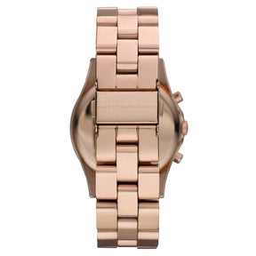 Ladies / Womens Henry Glitz Rose Gold Stainless Steel Chronograph Marc Jacobs Designer Watch MBM3118