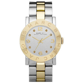Ladies / Womens AMY Silver Two-Tone Stainless Steel Marc Jacobs Designer Watch MBM3139