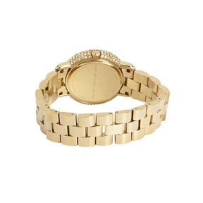 Ladies / Womens Marci Crystal Gold Stainless Steel Marc Jacobs Designer Watch MBM3191