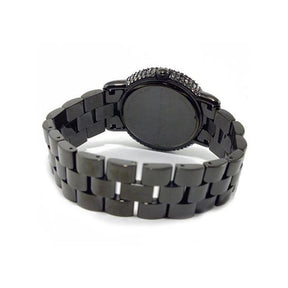 Ladies / Womens Marci Crystal Black Stainless Steel Marc Jacobs Designer Watch MBM3193