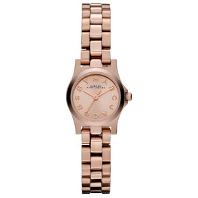 Ladies / Womens Dinky Rose Gold-Tone Stainless Steel Marc Jacobs Designer Watch MBM3200