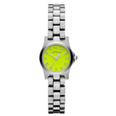 Ladies / Womens Dinky Yellow Dial Silver Stainless Steel Marc Jacobs Designer Watch MBM3201