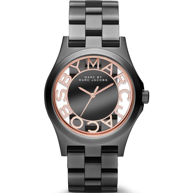 Ladies / Womens Henry Skelton Black Stainless Steel Marc Jacobs Designer Watch MBM3254