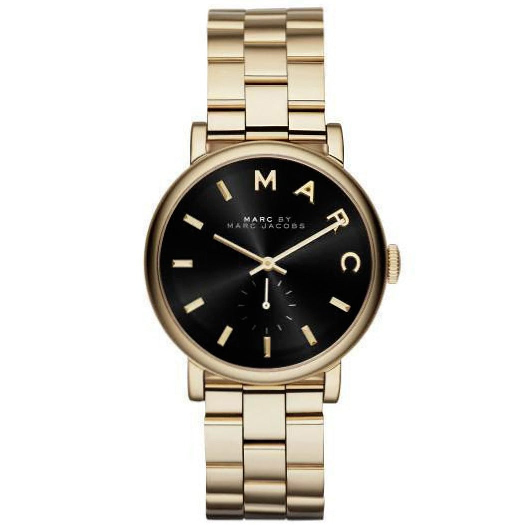 Ladies / Womens Baker Gold Stainless Steel Marc Jacobs Designer Watch MBM3355