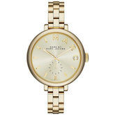 Ladies / Womens Sally Gold Stainless Steel Marc Jacobs Designer Watch MBM3363