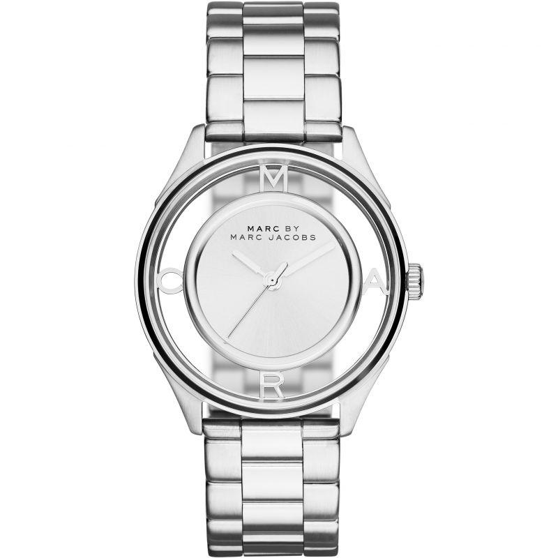 Ladies / Womens Tether Silver Stainless Steel Marc Jacobs Designer Watch MBM3412