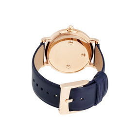 Ladies / Womens Roxy Navy Blue Leather Marc Jacobs Designer Watch MJ1534