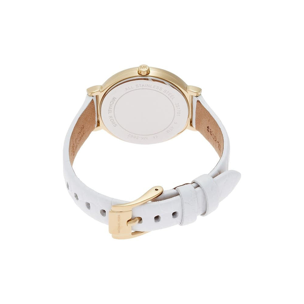 Ladies / Womens Cinthia Gold Leather Mother of Pearl Michael Kors Designer Watch MK2662