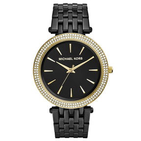 Ladies / Womens Darci Black Stainless Steel Bracelet Michael Kors Designer Watch MK3322