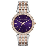 Ladies / Womens Darci Purple Two Tone Stainless Steel Michael Kors Designer Watch MK3353