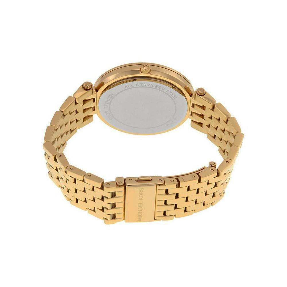 Ladies / Womens Darci Crystal Dial Gold-Tone Stainless Steel Michael Kors Designer Watch MK3438