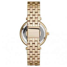 Ladies / Womens Mini Darci Crystal Gold Stainless Steel Michael Kors Designer Watch MK3445