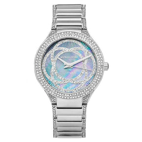 Ladies / Womens Kerry Mother of Pearl Silver Stainless Steel Michael Kors Designer Watch MK3480