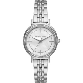 Ladies / Womens Cinthia Crystal Silver Stainless Steel Michael Kors Designer Watch MK3641