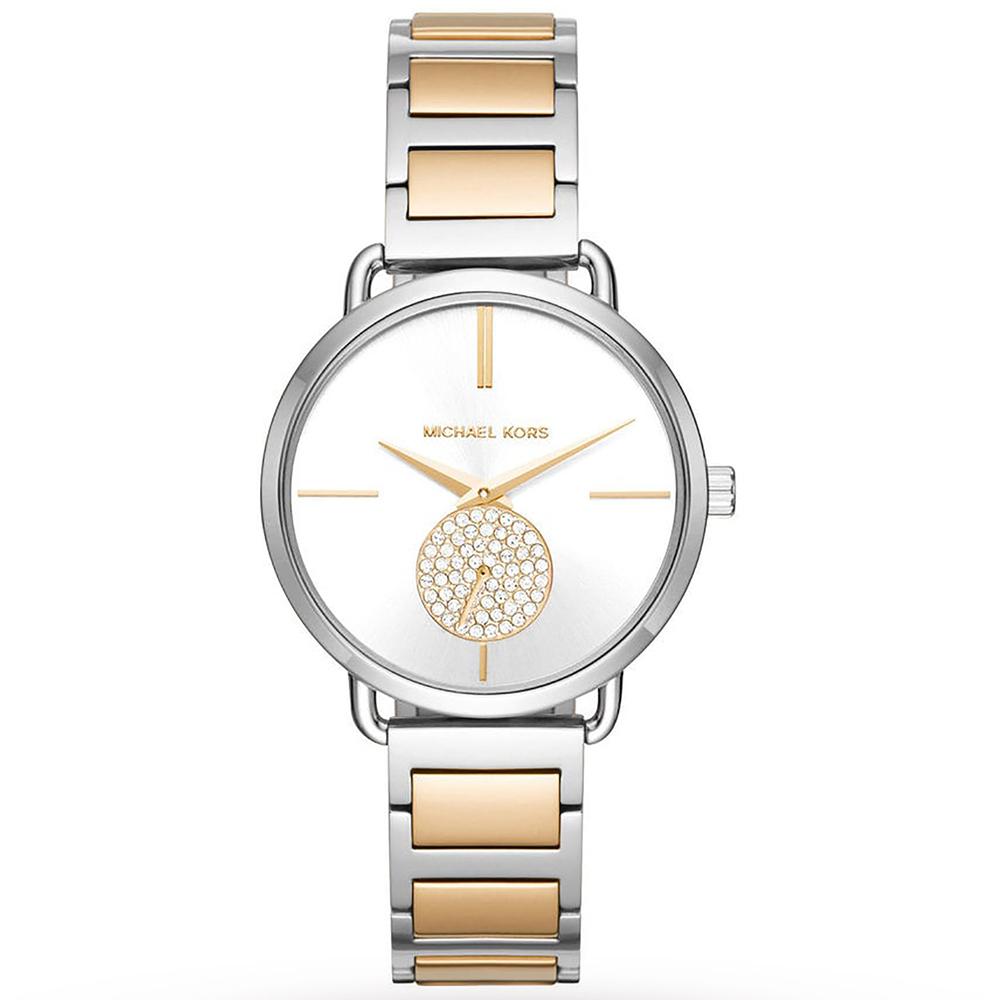 Ladies / Womens Portia Two Tone Stainless Steel Michael Kors Designer Watch MK3679