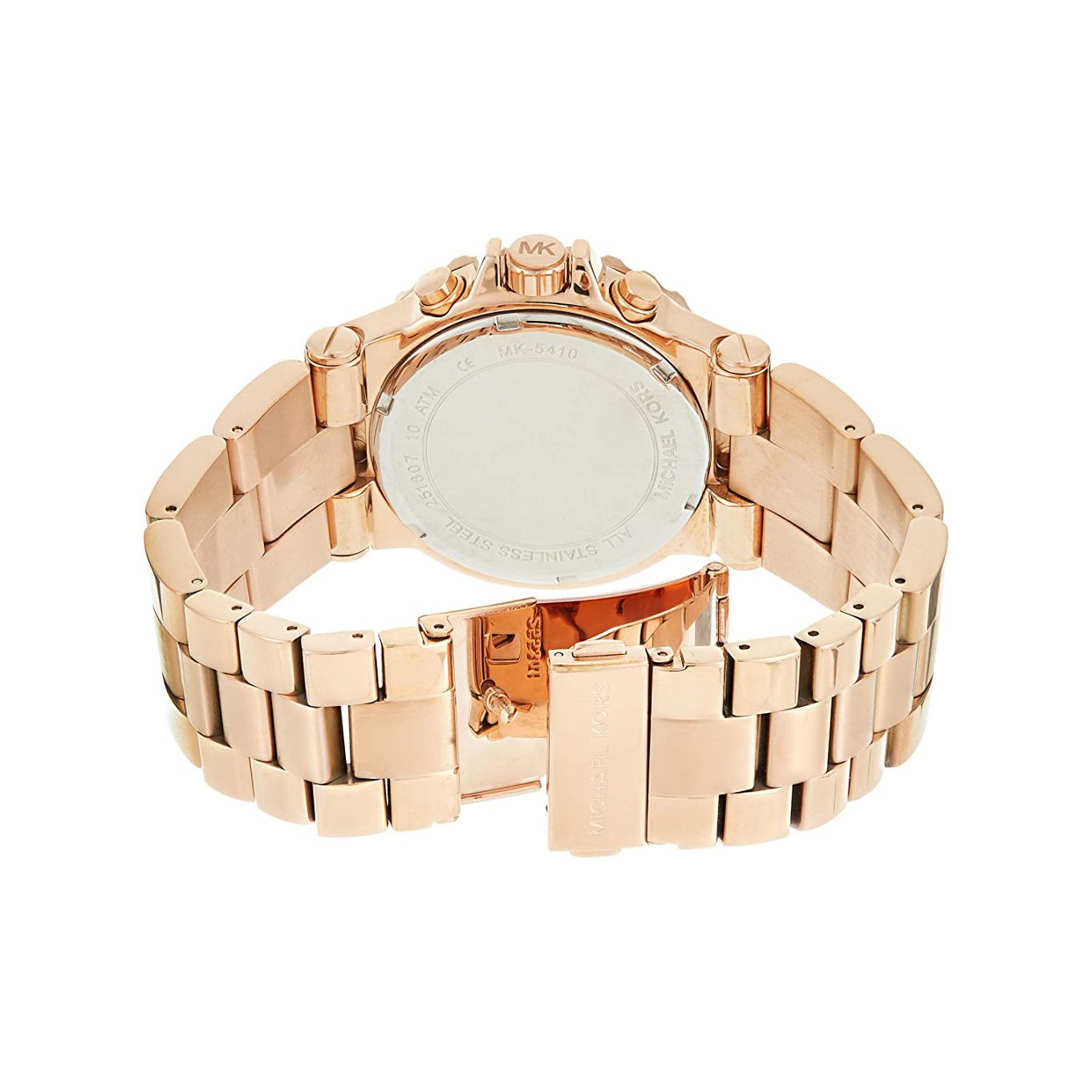 Ladies / Womens Dylan Rose Gold Stainless Steel Chronograph Michael Kors Designer Watch MK5410