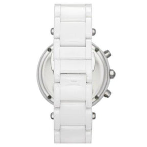 Ladies / Womens Parker White Glitz Chronograph Michael Kors Designer Watch MK5848
